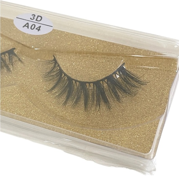 Vegan Faux Mink 3D Light-weight False Volume Eyelashes Style A04 (Lashes only) - Picture 3 of 5